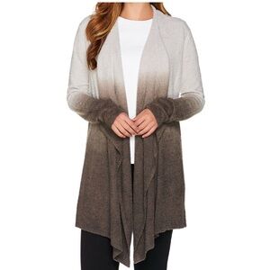 BAREFOOT DREAMS COZYCHIC LITE BAMBOO CARDIGAN SWEATER Women's S/M‎ Brown Ombre